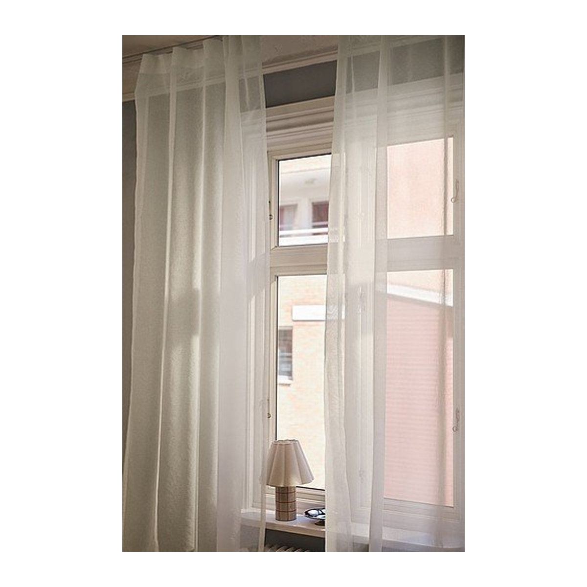 ALBA Voile-Gardine im 2er-Pack, weiß, transparent (sheer) - Bild 1