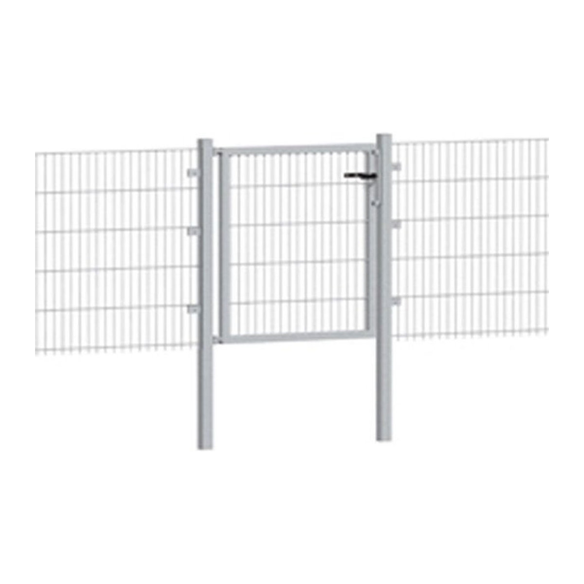 ALBERTS Stabgitter-Einzeltor für Doppelstabmattenzäune aus Metall, Höhe: 120 cm - Bild 1