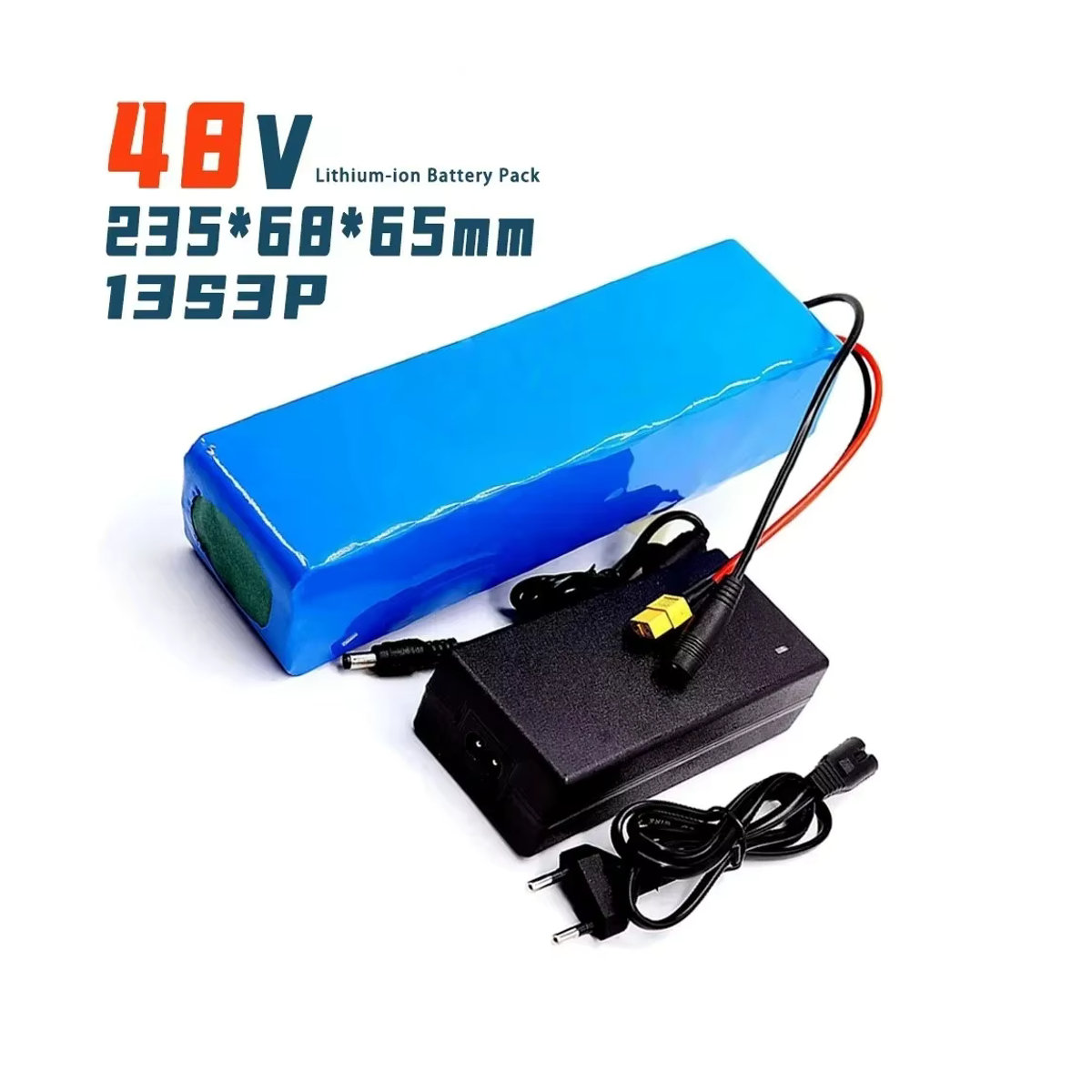 Aleaivy Lithium-Akku 18650 für E-Scooter und E-Bike mit wasserdichter Tasche, Blau - Bild 2