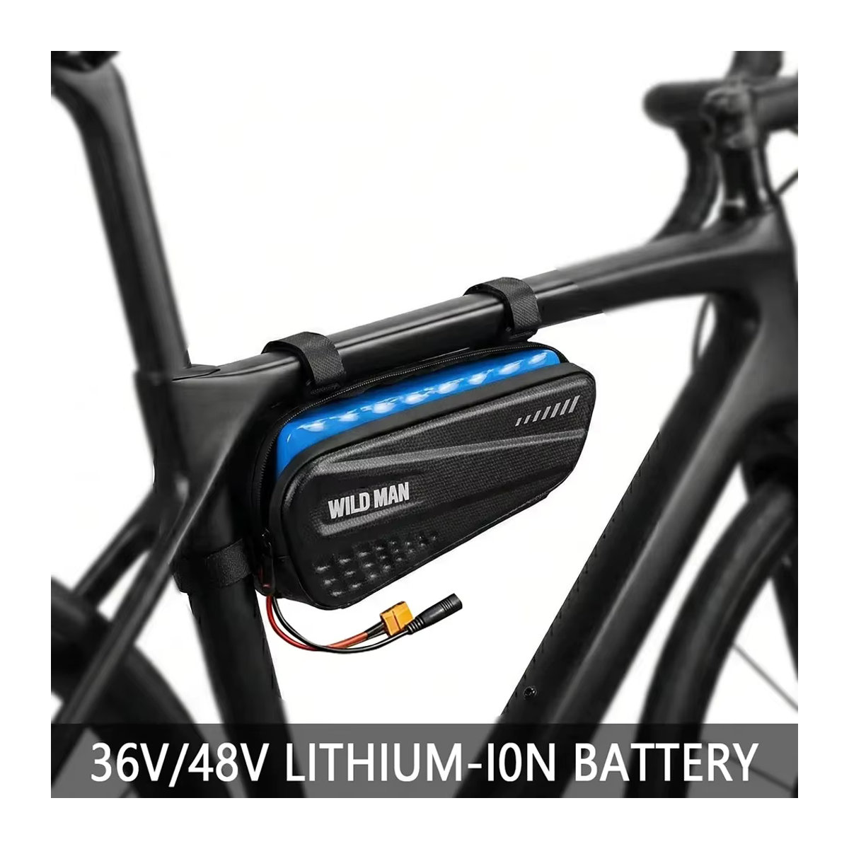 Aleaivy Lithium-Akku 18650 für E-Scooter und E-Bike mit wasserdichter Tasche, Blau - Bild 4