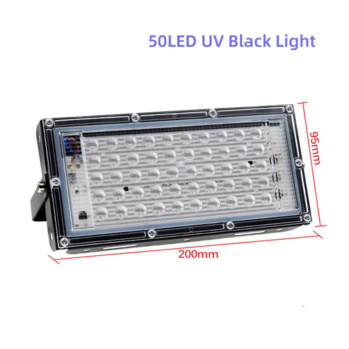 Alien LED UV Schwarzlicht Strahler 100W für DJ, Disco und Party in Schwarz - Bild 4