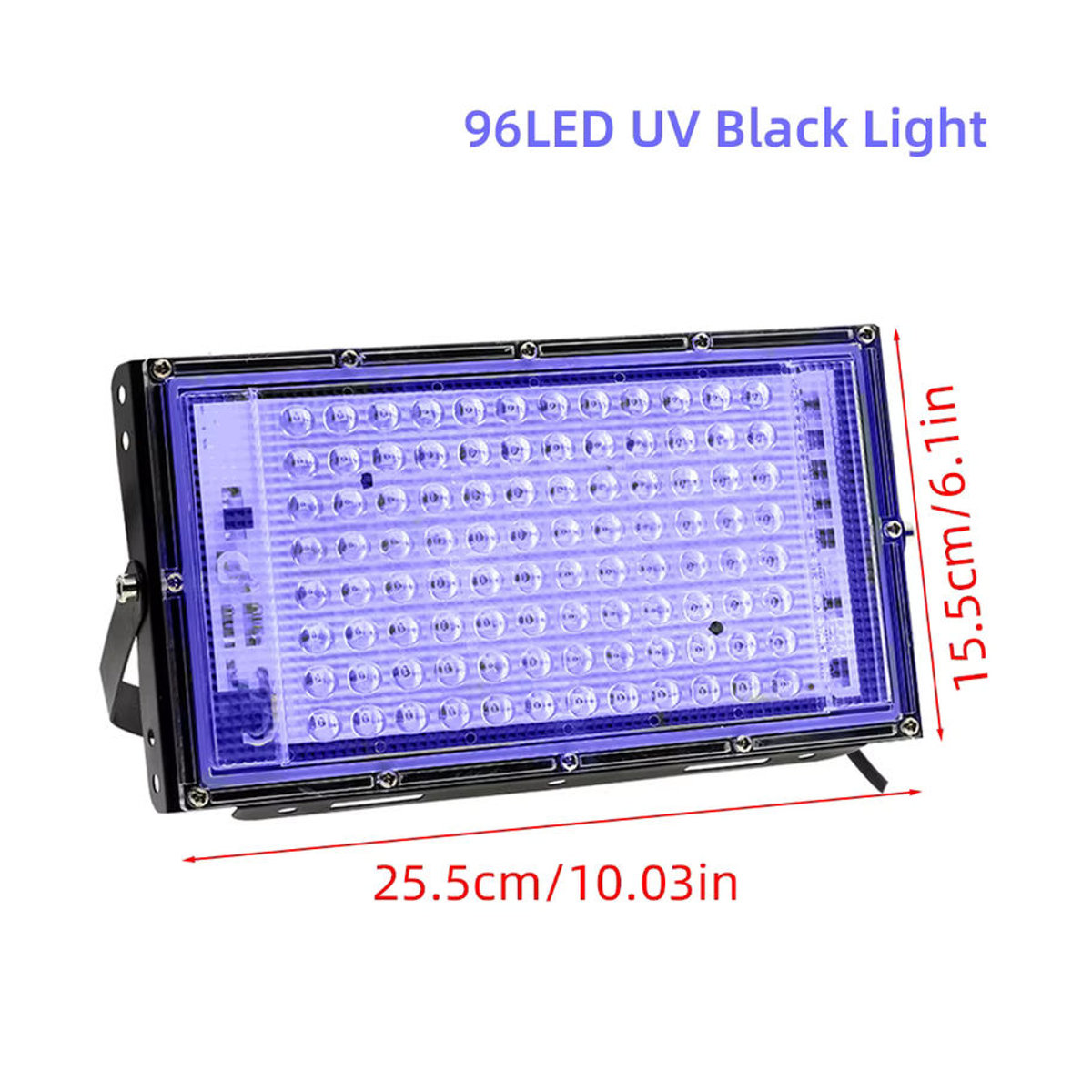Alien LED UV Schwarzlicht Strahler 100W für DJ, Disco und Party in Schwarz - Bild 5