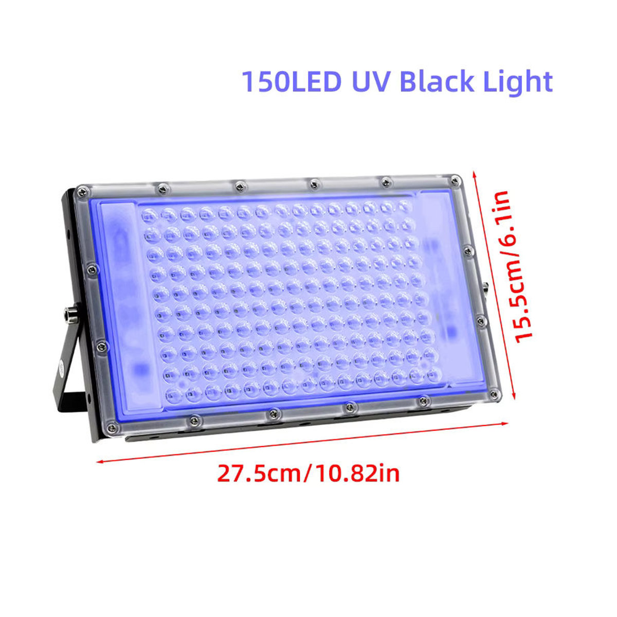 Alien LED UV Schwarzlicht Strahler 100W für DJ, Disco und Party in Schwarz - Bild 6