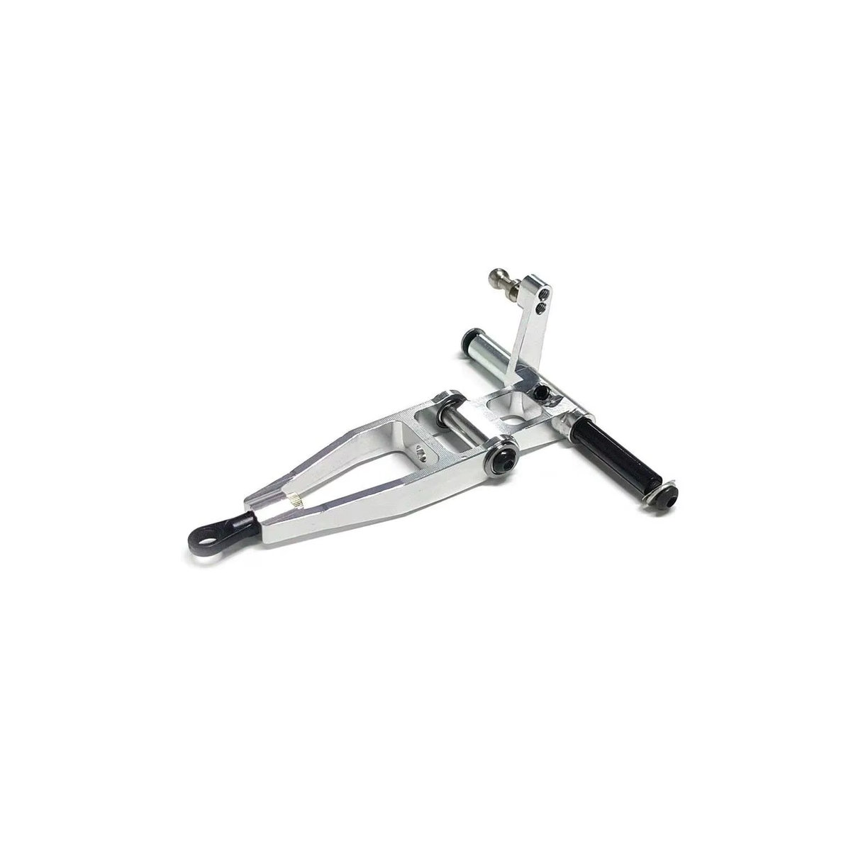 Align Trex 600ESP 600N RC-Helikopter CNC-Aluminium Elevator-Arm-Set in Alufarben - Bild 1
