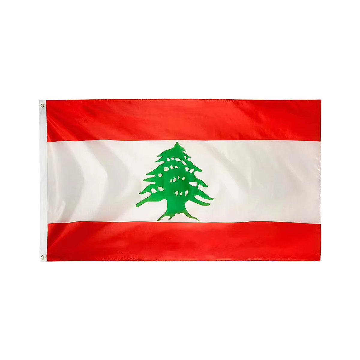 Alloet Libanesische Flagge aus Polyester, mehrfarbig, B/H: 91,44 x 152,4 cm - Bild 2
