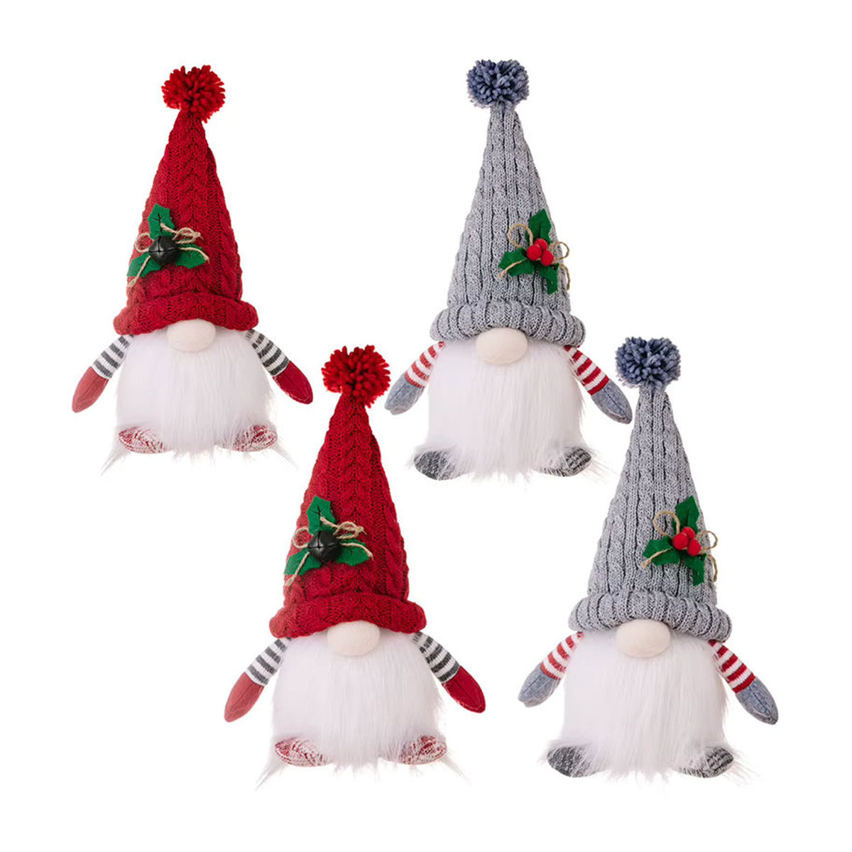 Alloet Weihnachts-Zwerg als leuchtende Plüschpuppe in Rot und Mehrfarbig, Höhe: 28 cm - Bild 6
