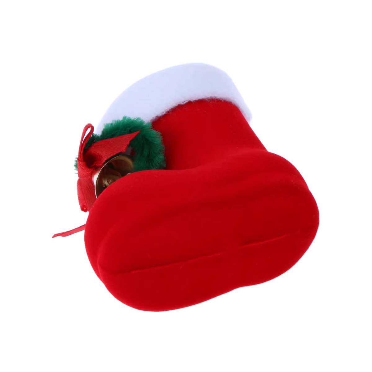 ALLOYSEED Weihnachtsmann Süßigkeiten-Stiefel aus Textil in Rot als Hängeornament für Kinder und Weihnachtsdekoration - Bild 6