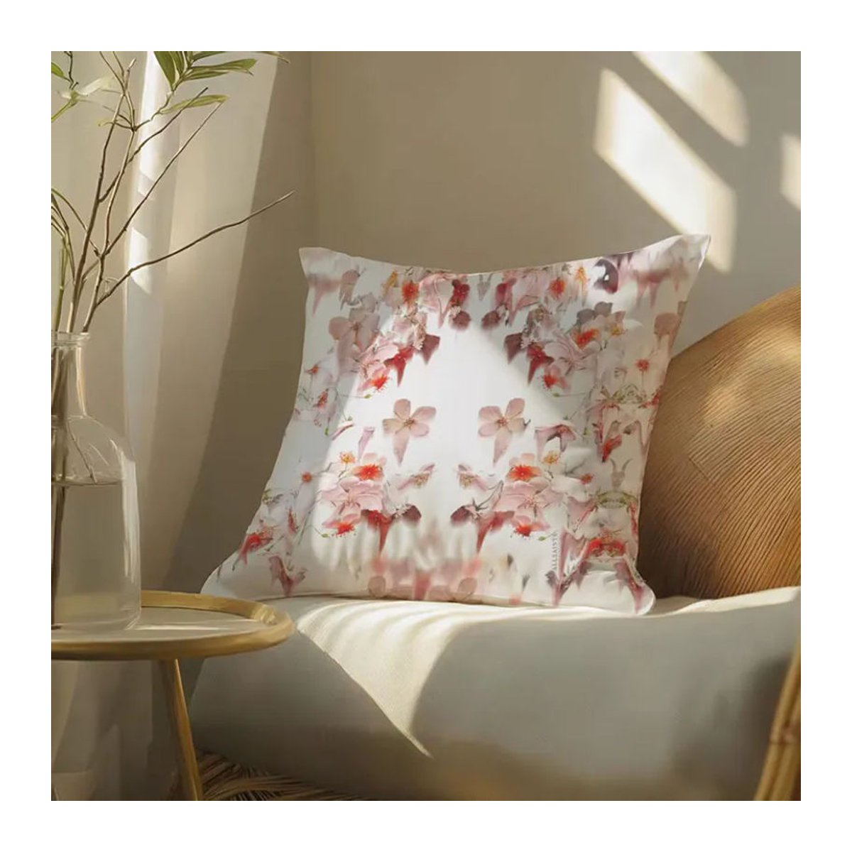 AllSaints Kissenbezug mit Blumenmuster in Schwarz und Mehrfarbig für dein Wohnzimmer oder Schlafzimmer - Bild 5