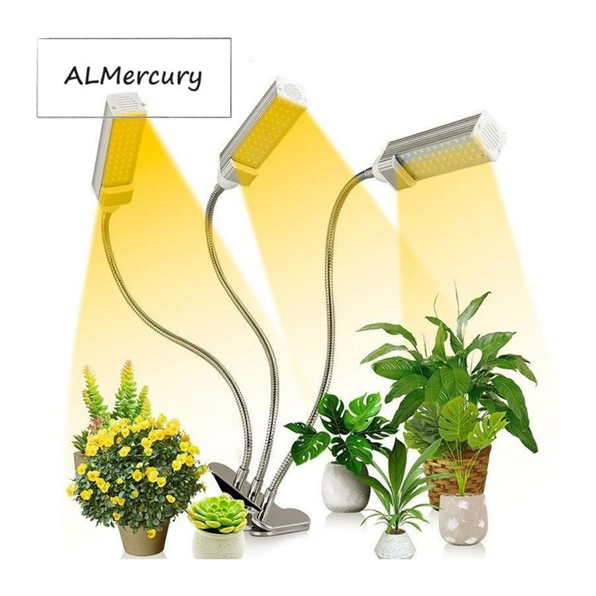 ALMercury Minimalistisches Pflanzenwachstumslicht mit dimmbarer warmweißer LED für Sukkulenten und Blumen im Innenbereich - Bild 1
