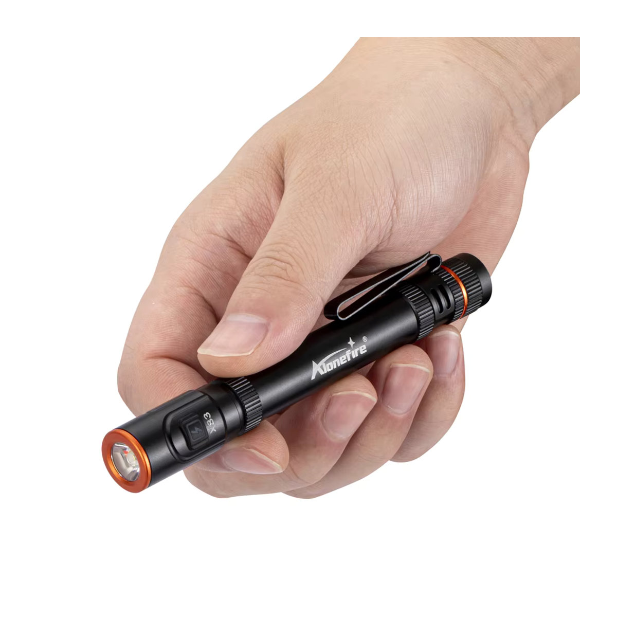 Alonefire Mini EDC Stift Taschenlampe USB aufladbar mit Magnet und Clip für Outdoor Camping und Notfallbeleuchtung - Bild 5