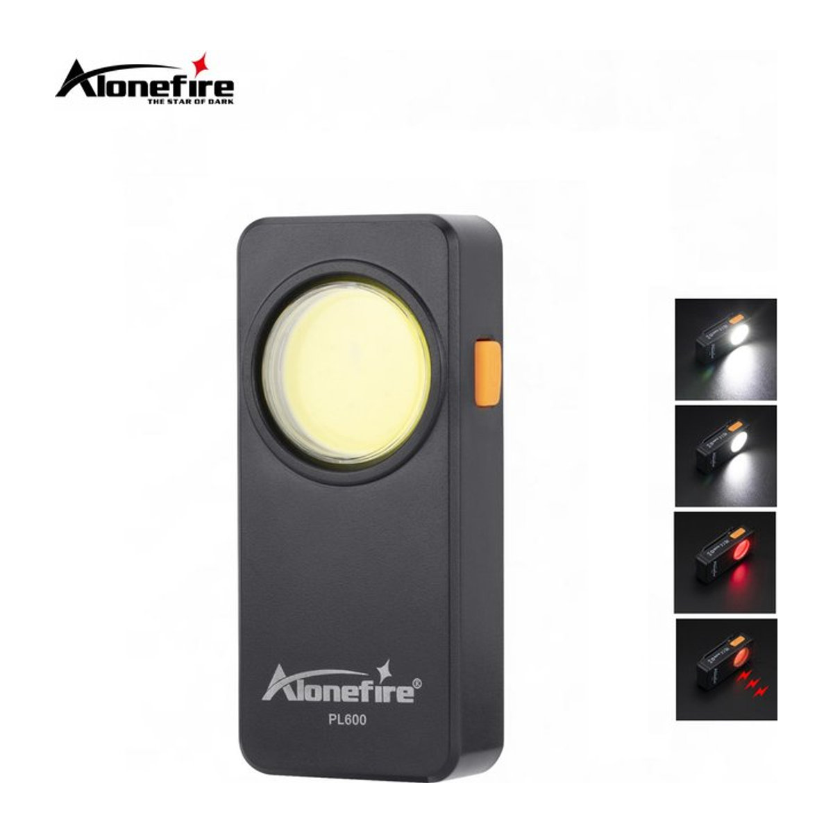 Alonefire PL600 USB wiederaufladbare tragbare Notlicht Warnlampe für Outdoor, Wandern und Camping - Bild 1