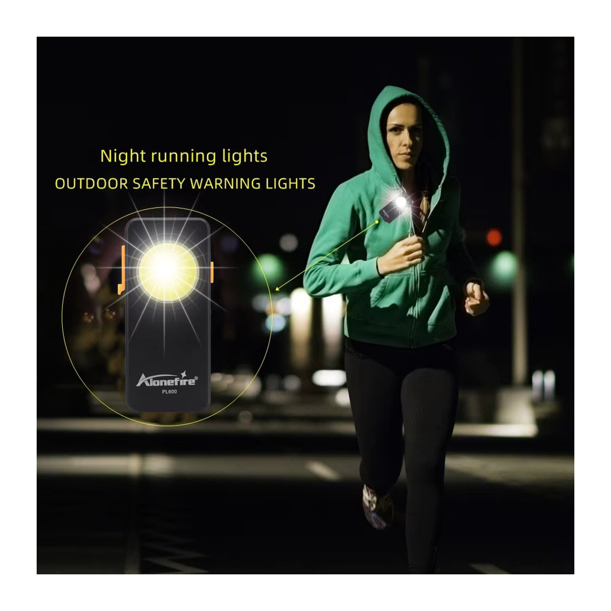 Alonefire PL600 USB wiederaufladbare tragbare Notlicht Warnlampe für Outdoor, Wandern und Camping - Bild 5