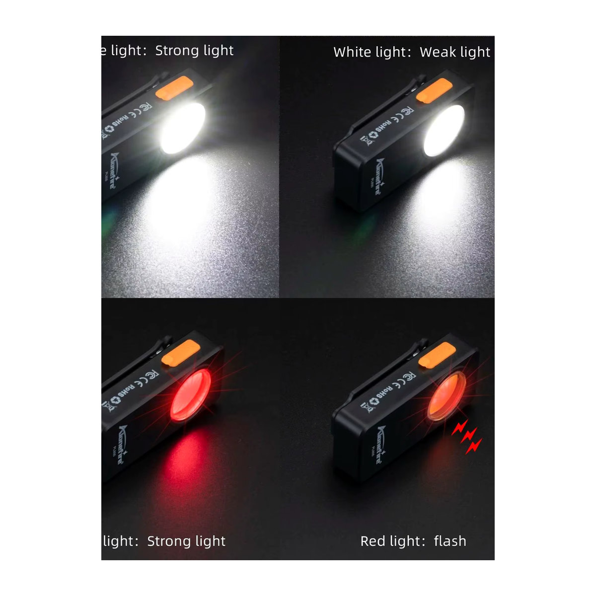 Alonefire PL600 USB wiederaufladbare tragbare Notlicht Warnlampe für Outdoor, Wandern und Camping - Bild 7