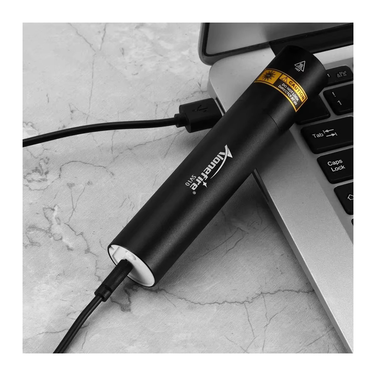 Alonefire UV-Taschenlampe 365 nm Schwarzlicht zur Erkennung von Urin, Nagellack-Härtung und Markierungen - Bild 3