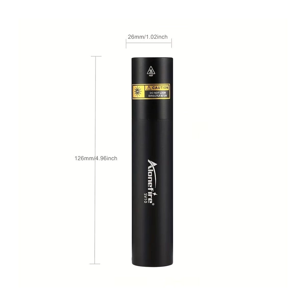 Alonefire UV-Taschenlampe 365 nm Schwarzlicht zur Erkennung von Urin, Nagellack-Härtung und Markierungen - Bild 4
