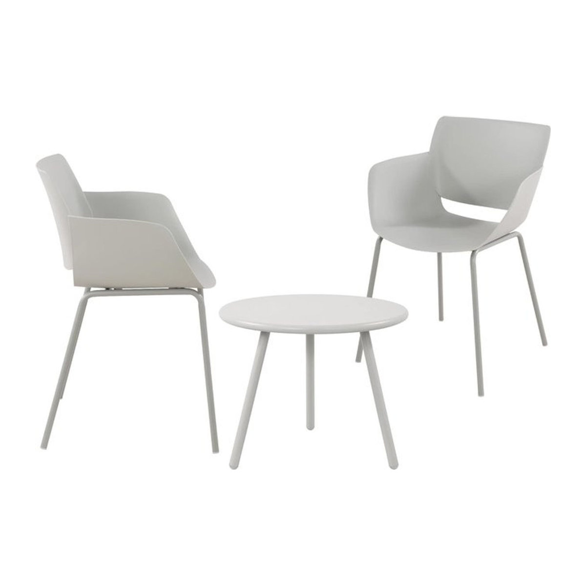 Alpena CLP Sitzgruppe Minota Gartenmöbel-Set in Grau, modernes Outdoor-Set aus Tisch und Stühlen - Bild 1