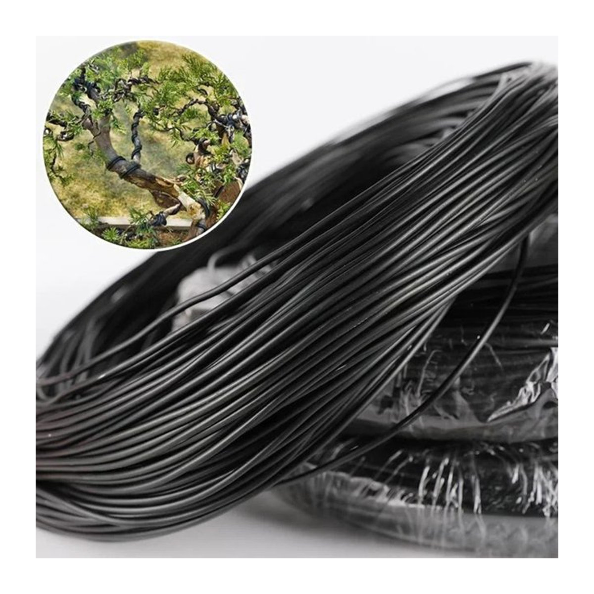Aluminium Bonsai Draht Set zur Pflanzenformung für Garten und Bonsai Training, 5 Meter pro Rolle, Durchmesser: 1 mm, 2 mm, 3 mm und 5 mm - Bild 1