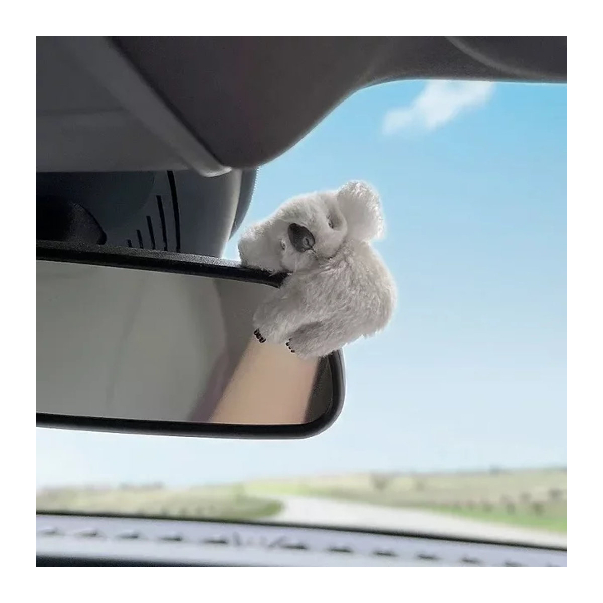 Amagi Koala-Ornament für das Auto, verstellbare Tier-Puppe in Weiß zur Dekoration von Mittelkonsole oder Rückspiegel - Bild 1