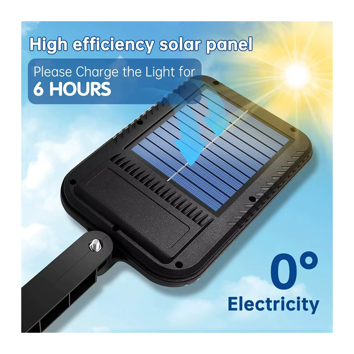 AMARYLLIS Solar Laterne mit LED und Bewegungssensor, IP65 wasserdichte Solar Außenleuchte mit Fernbedienung, Schwarz - Bild 3