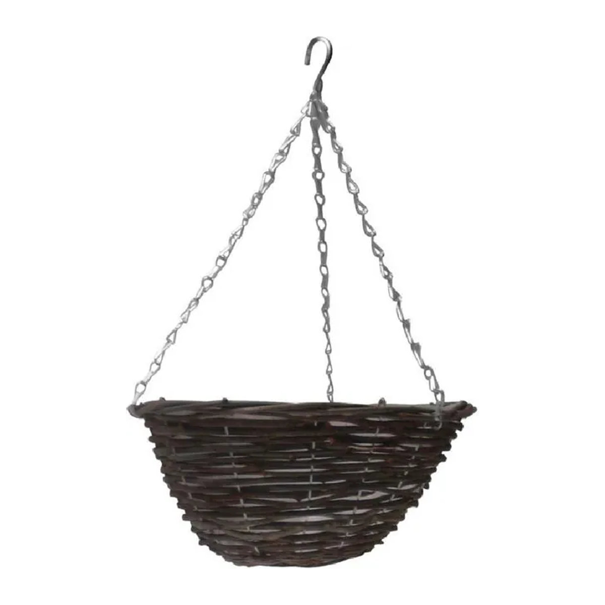 Ambassador Hängekorb aus Weide und Rattan für Topfpflanzen, braun, Durchmesser: 35,56 cm - Bild 1