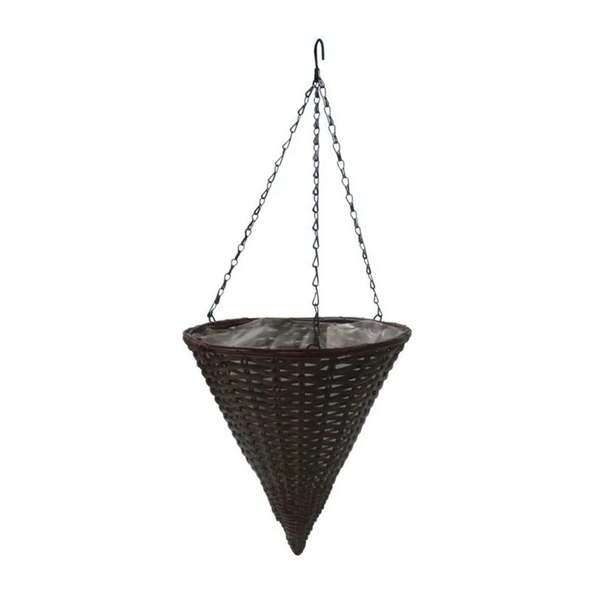 Ambassador Rattan-Hängekegel aus Polyrattan in Grau - Bild 1