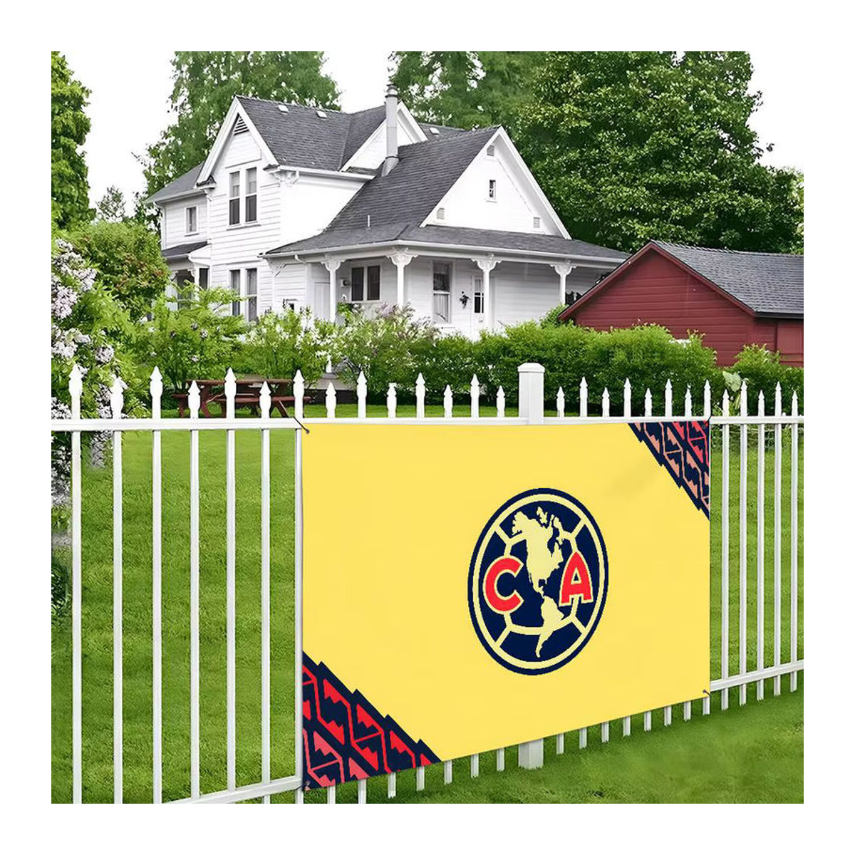 Amerika-Flagge als Textil-Banner zur Kunstdekoration für Innen und Außen - Bild 1