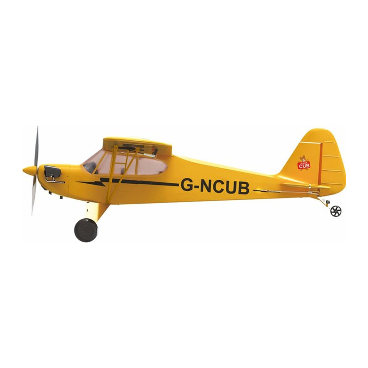 Amewi Skylark RC Modellflugzeug Gelb RTF mit 65 cm Flügelspannweite - Bild 2