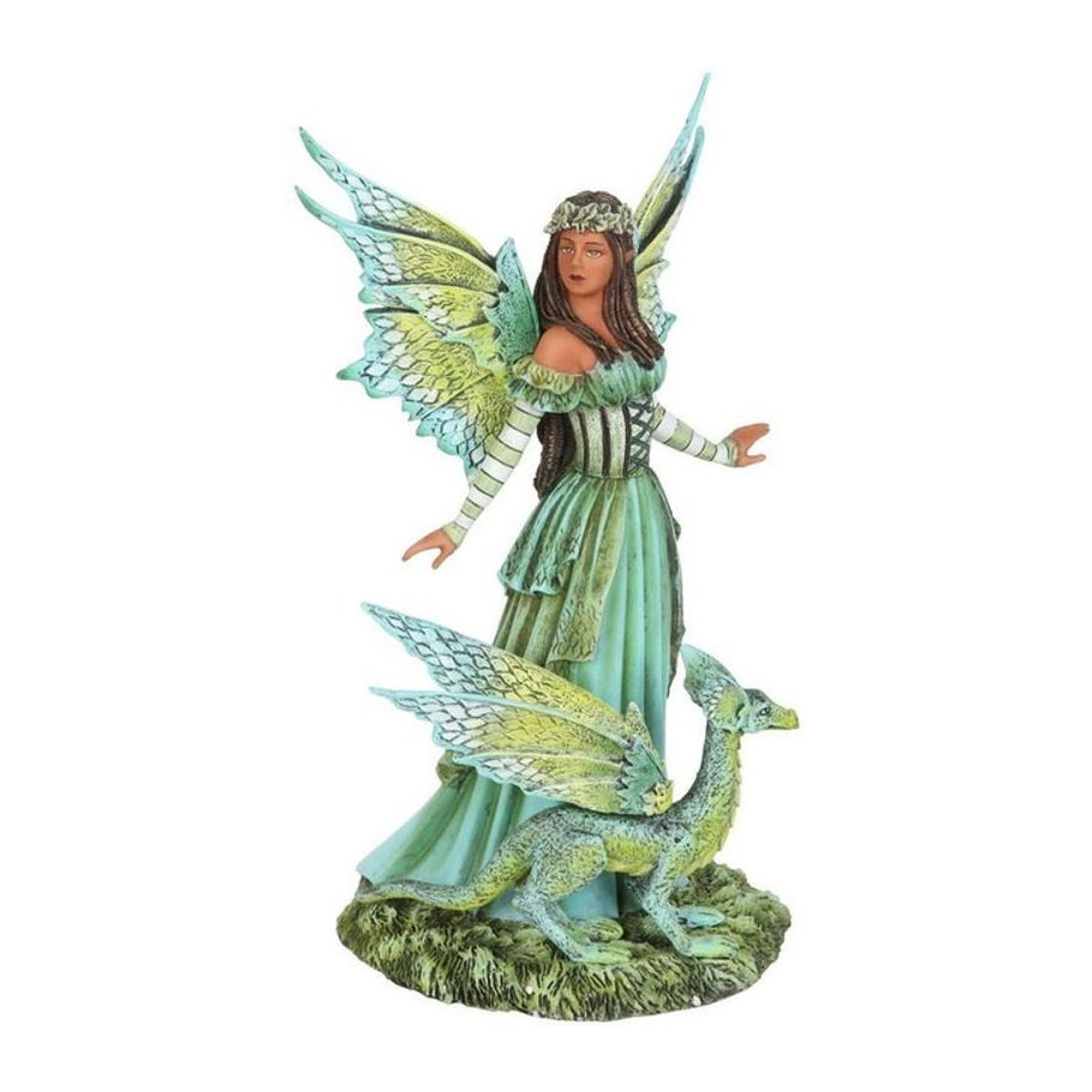 Amy Brown Jewel Of The Forest Feenfigur aus Kunstharz in Schwarz und Mehrfarbig - Bild 1