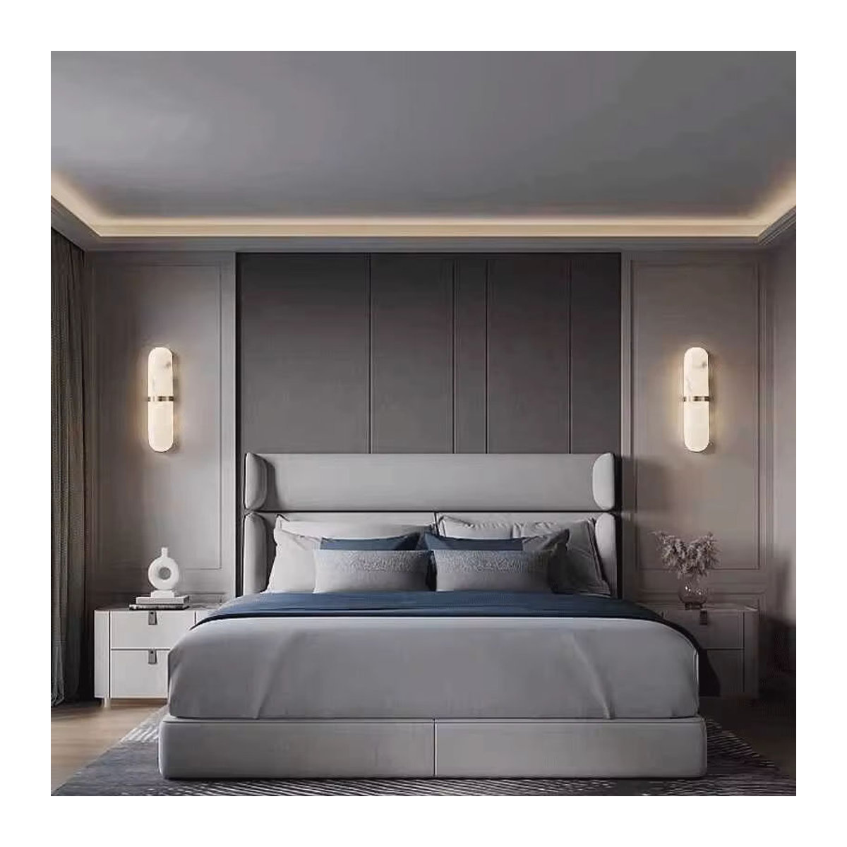ANCISTER Wandleuchte aus weißem Marmor und Kupfer in minimalistischem Design - Bild 2