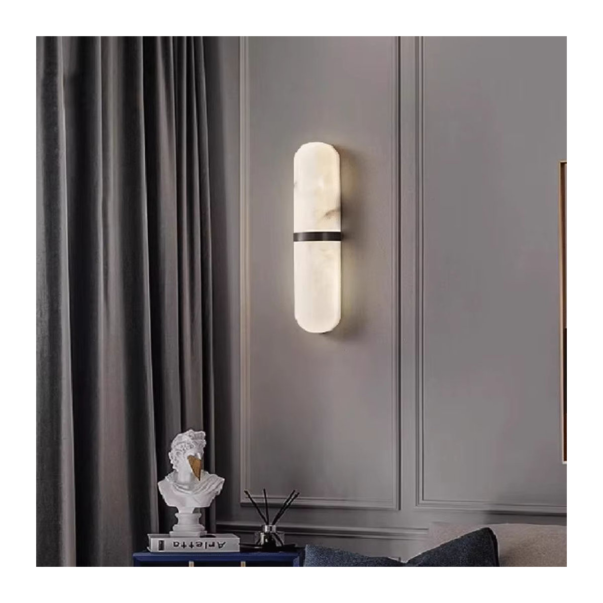 ANCISTER Wandleuchte aus weißem Marmor und Kupfer in minimalistischem Design - Bild 4