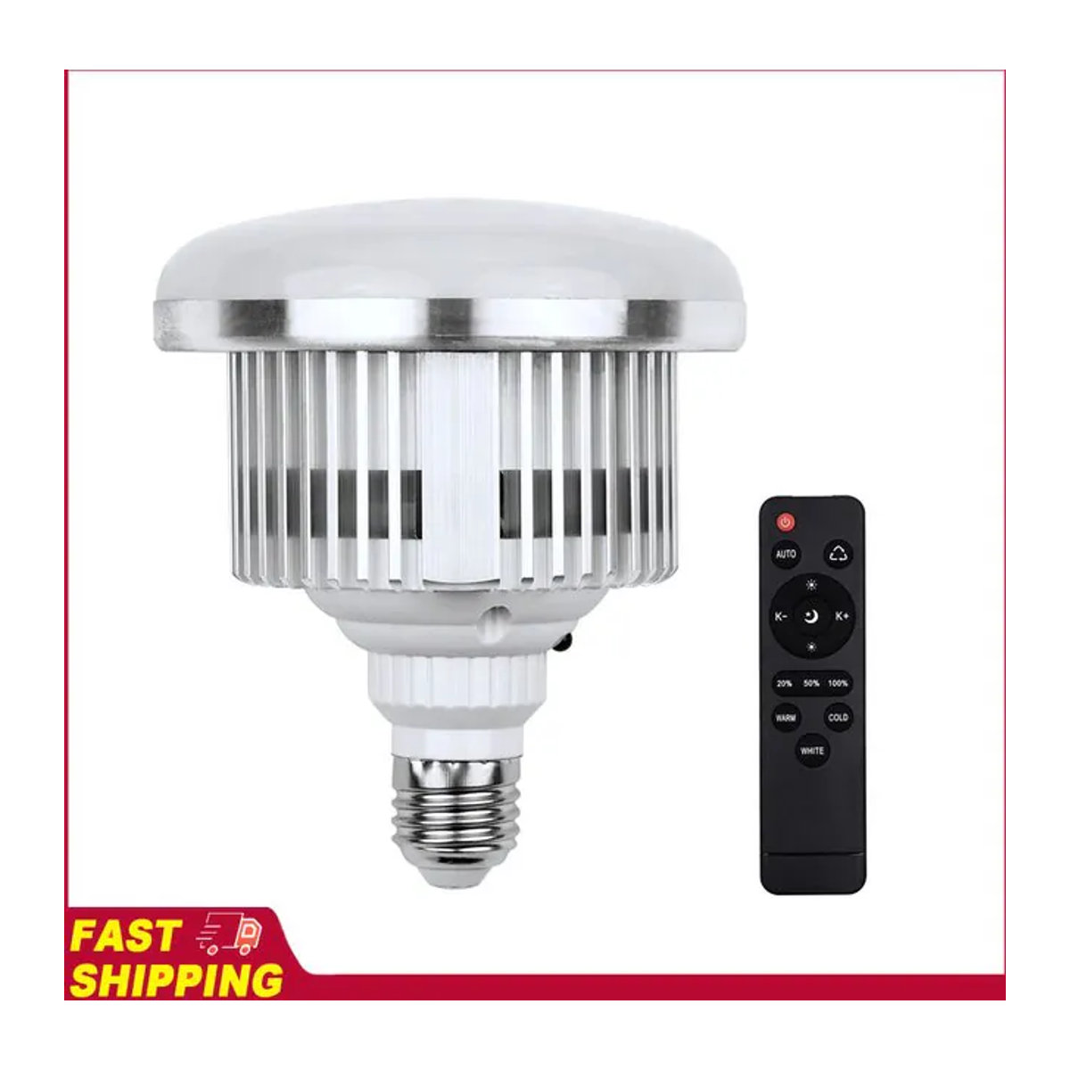 Andoer LED Fotografie-Glühbirne mit E27-Fassung und Fernbedienung, 85 W, 3000K-6500K - Bild 1