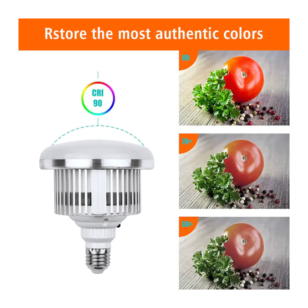 Andoer LED Fotografie-Glühbirne mit E27-Fassung und Fernbedienung, 85 W, 3000K-6500K - Bild 2