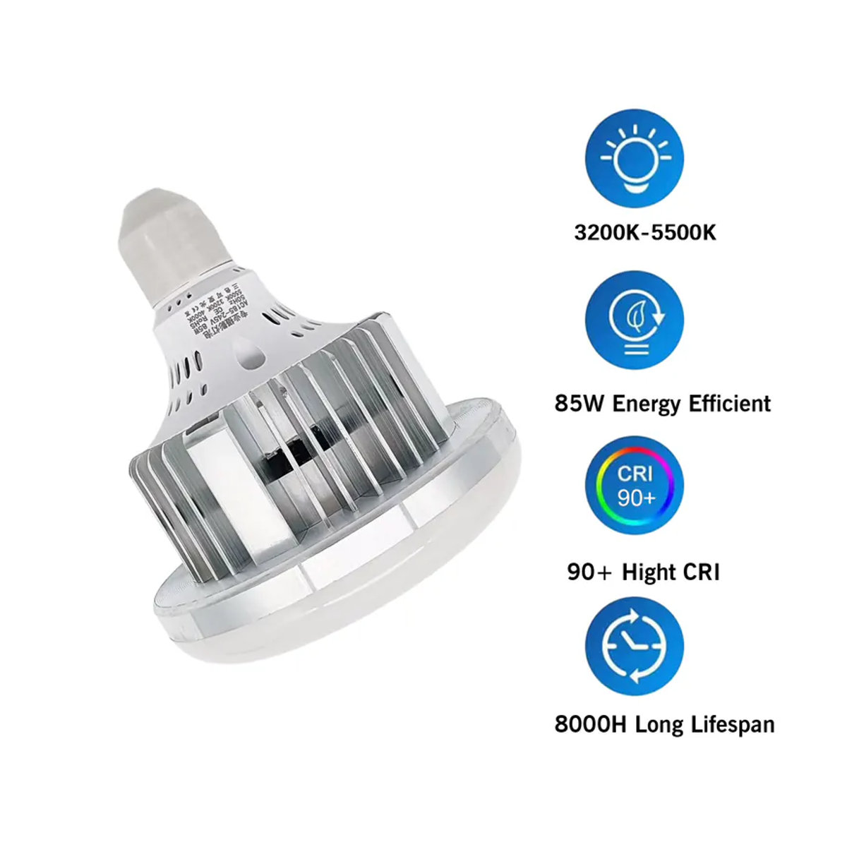 Andoer LED Fotografie-Glühbirne mit E27-Fassung und Fernbedienung, 85 W, 3000K-6500K - Bild 4