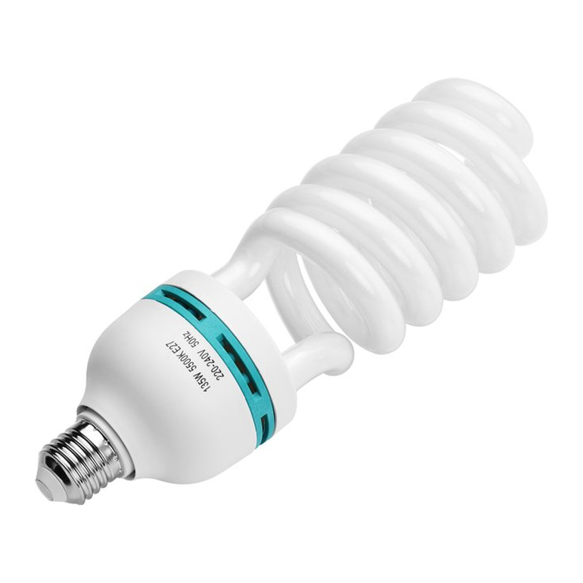Andoer Spirale Leuchtstofflampe E27 mit 135W und 5500K Tageslicht Kaltweiß für Studio Fotografie und Video Beleuchtung - Bild 1