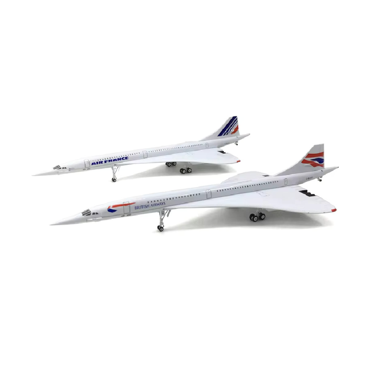Andralyn Concorde Supersonic Flugzeug Modell aus Metall im Maßstab 1:200 in Weiß - Bild 2