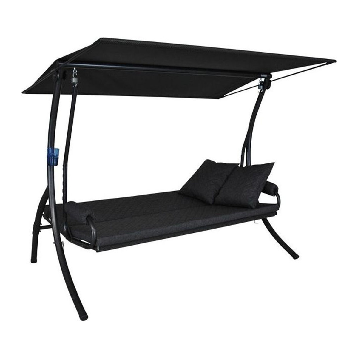 Angerer Hollywoodschaukel Elegance Joy 3-Sitzer in Grau mit Auflagen - Bild 1