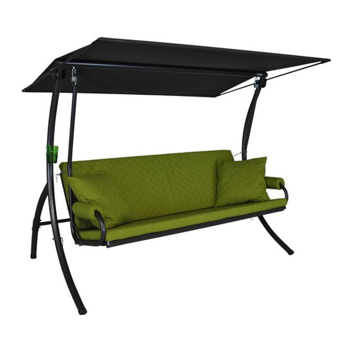 Angerer Hollywoodschaukel Elegance Joy 3-Sitzer in Grün mit Auflagen B/H/T: 210 x 145 x 160 cm - Bild 1