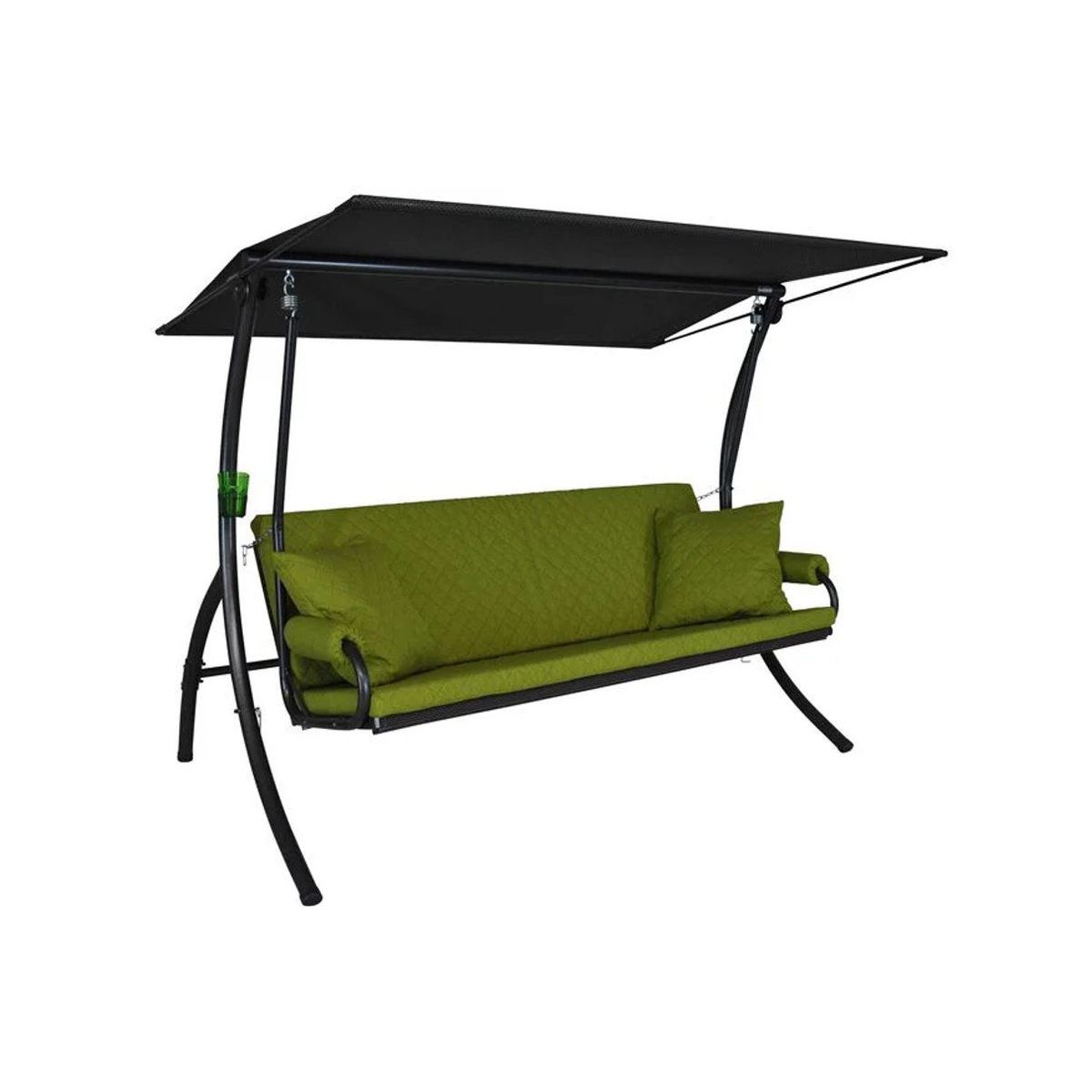 Angerer Hollywoodschaukel Elegance Joy 3-Sitzer in Grün mit Auflagen B/H/T: 210 x 145 x 160 cm - Bild 2