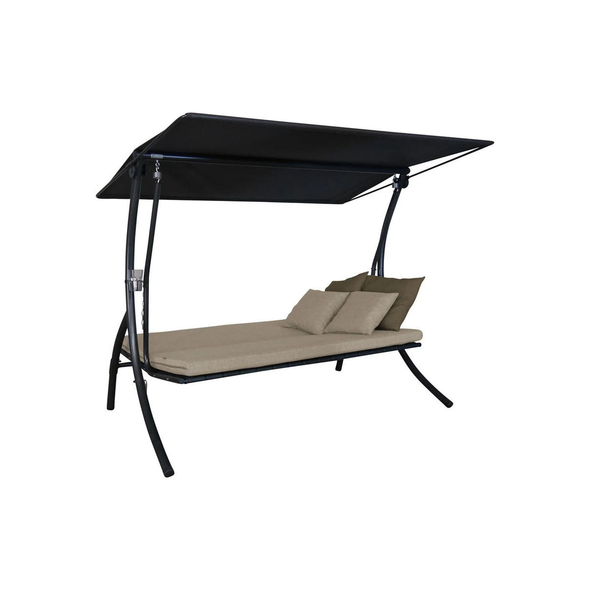 Angerer Hollywoodschaukel Motion Smart 3-Sitzer mit Auflagen in Beige - Bild 2
