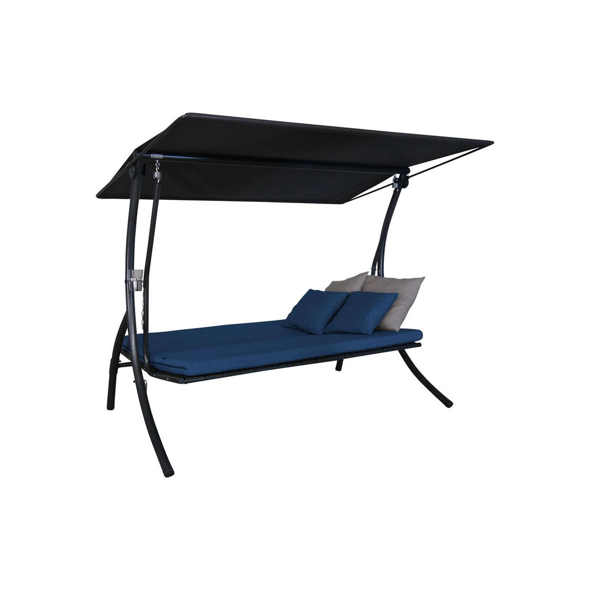 Angerer Hollywoodschaukel Motion Smart 3-Sitzer mit Auflagen in Blau - Bild 2
