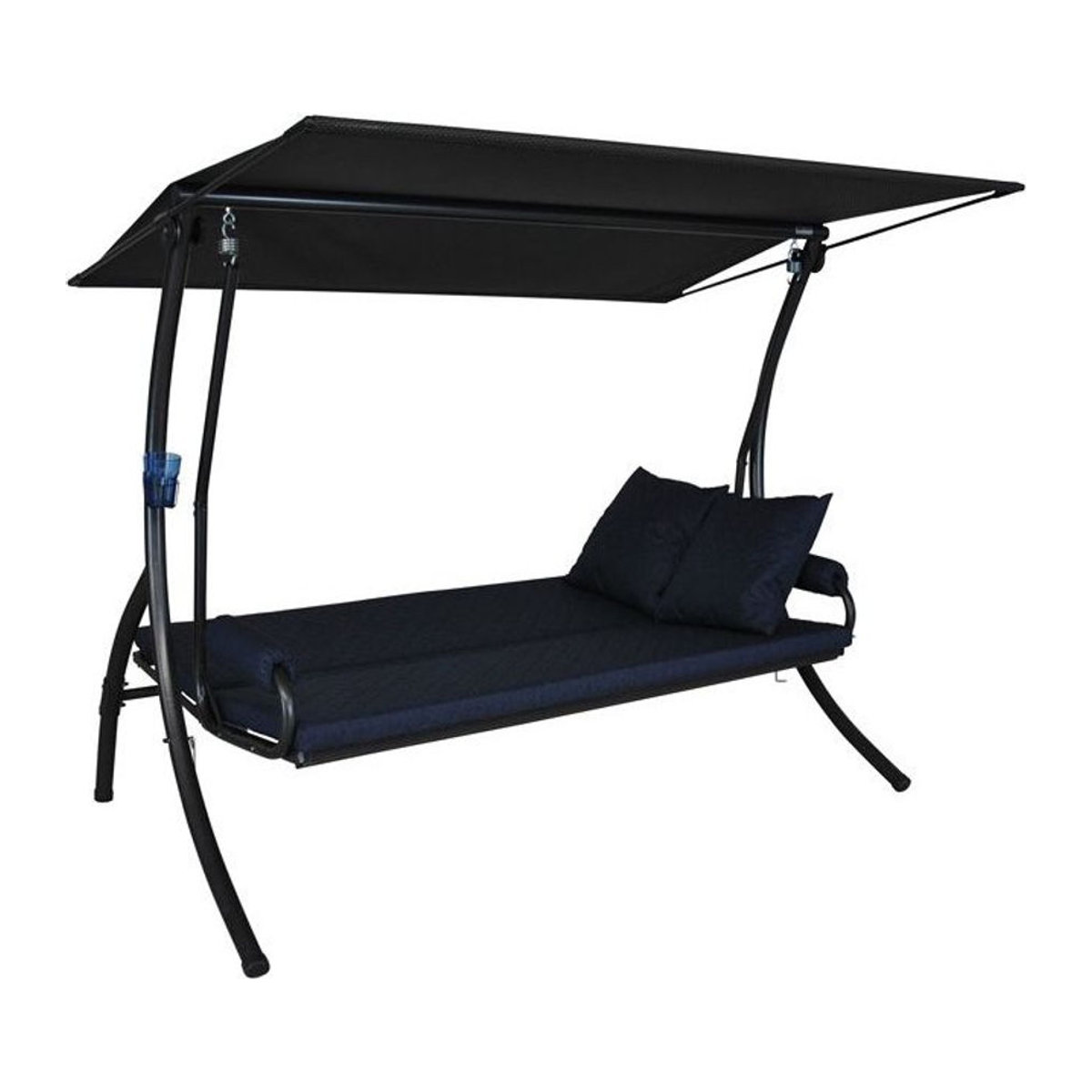 Angerer Hollywoodschaukel WAVE 3-Sitzer in Blau aus Polypropylen und Polyester - Bild 1