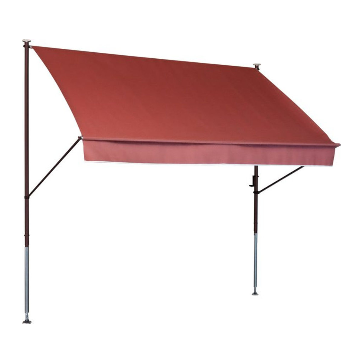 Angerer Klemmmarkise aus Acryl in Orange, Breite: 250 cm - Bild 1