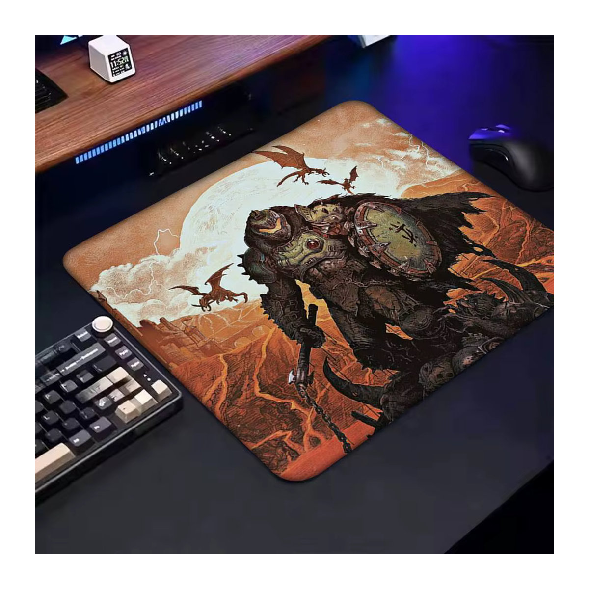 Anime A-DOOM-Eternal Klassisches Mousepad mit Anti-Slip-Gummierung für Gamer, Bunt - Bild 6