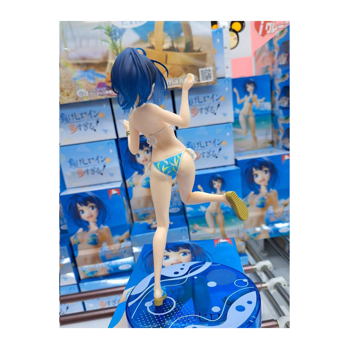 Anime Actionfigur Yanami Anna Badeanzug-Version aus System-Service Makeine in Weiß und Blau - Bild 3