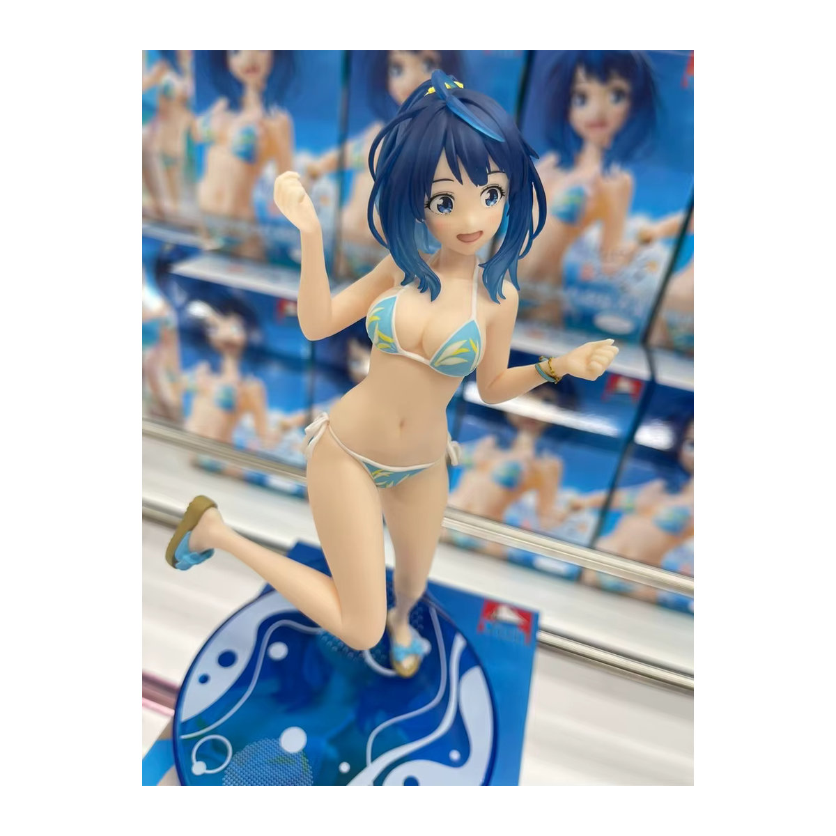 Anime Actionfigur Yanami Anna Badeanzug-Version aus System-Service Makeine in Weiß und Blau - Bild 4