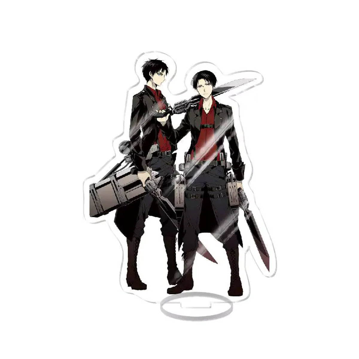 Anime Attack On Titan Eren Levi Acryl-Standfigur aus Kunststoff, mehrfarbig, Deko-Tischfigur für Fans - Bild 3