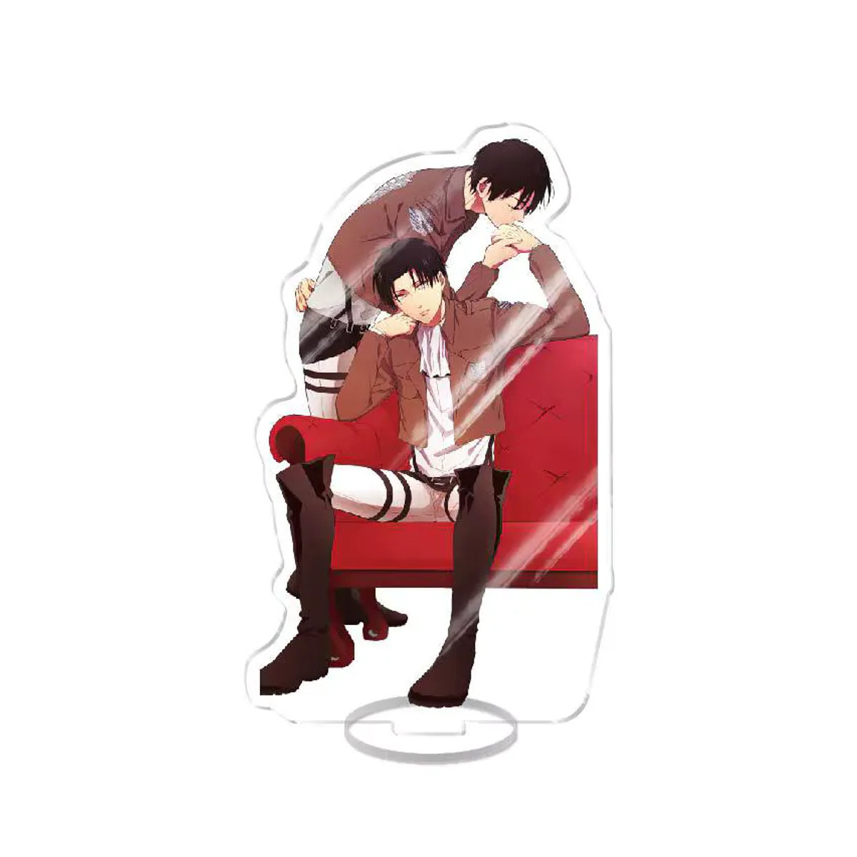 Anime Attack On Titan Eren Levi Acryl-Standfigur aus Kunststoff, mehrfarbig, Deko-Tischfigur für Fans - Bild 4