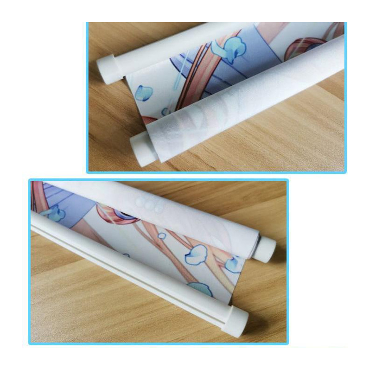 Anime Attack On Titan Wandposter Levi und Eren Ackerman Stoffposter in Rot, B: 40 cm, H: 120 cm - Bild 3