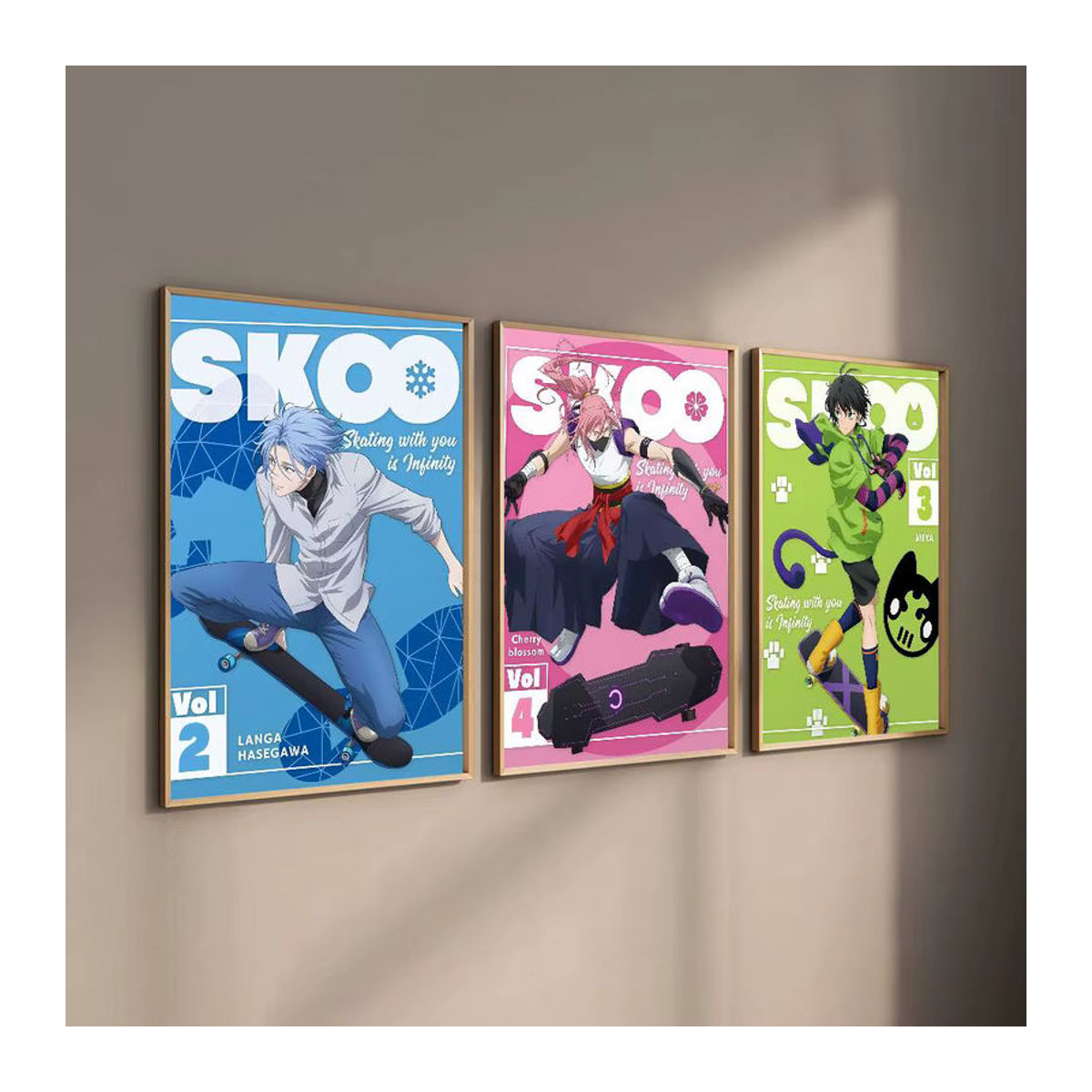 Anime Cool Boy S-Sk8 The Infinity Wandposter, selbstklebend, mehrfarbig, Papier, Rechteckig, Breite: 20 cm, Höhe: 15 cm - Bild 4
