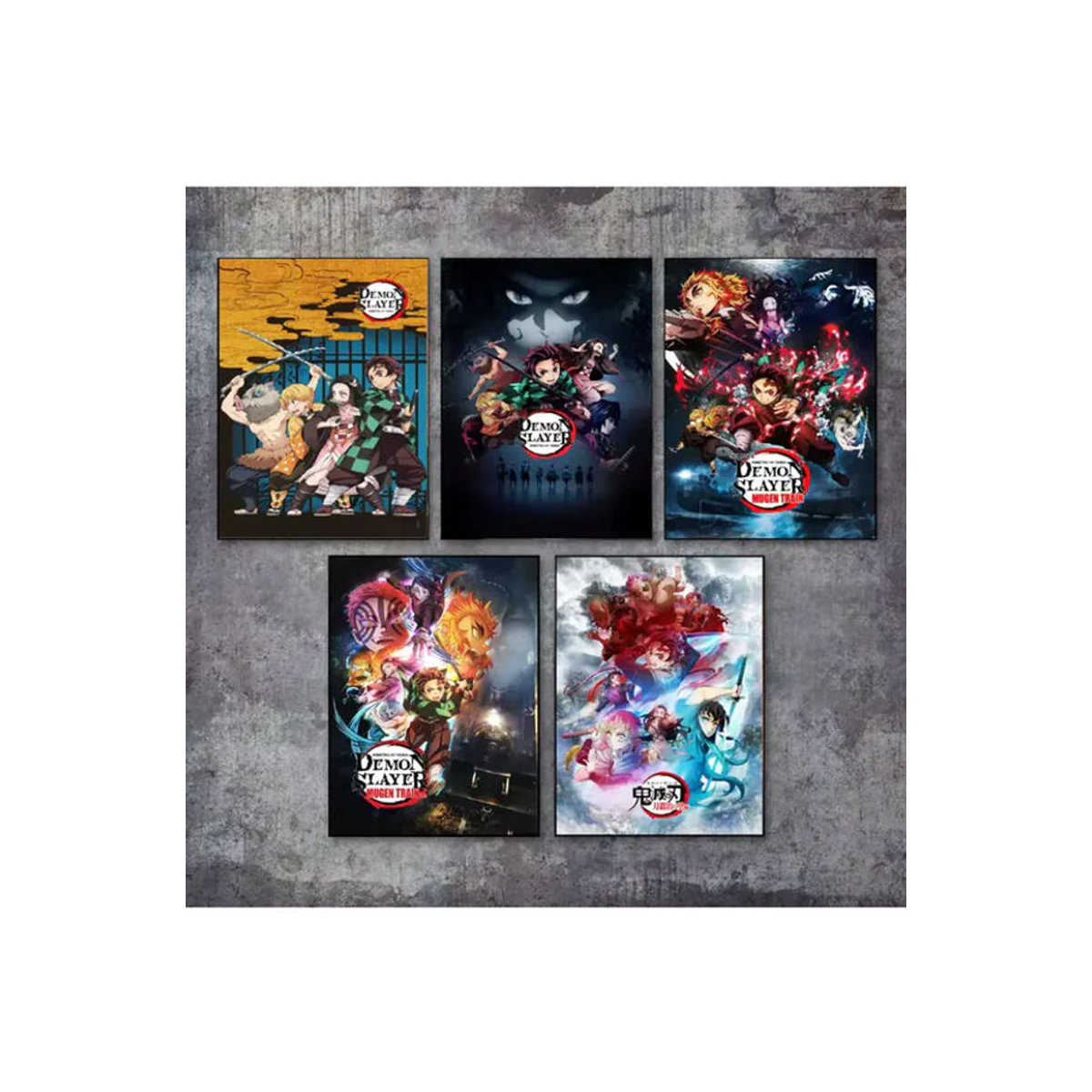 Anime Demon Slayer Klassischer Leinwanddruck als mehrfarbiges Charakter-Poster im Hochformat zur Wanddekoration für dein Kinderzimmer - Bild 2